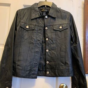 Metrostyle Black Leather Jacket